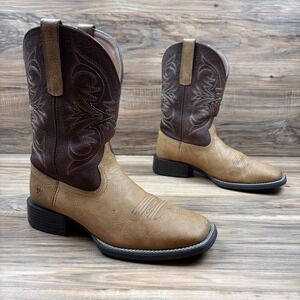 Ariat Sport Pardner Mens 9EE Wide Square Toe 10" Western Boots 10042392